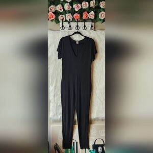 Smash + Tess Classic Black V-Neck Jumpsuit